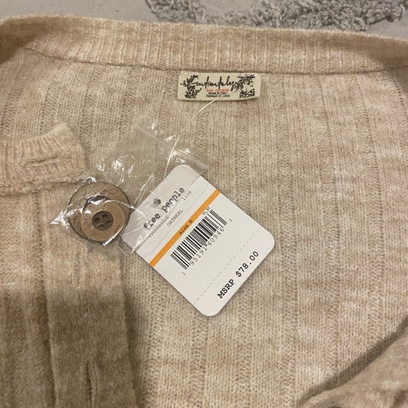 NWT free people around the clock tunic in oatmeal - Picture 2 of 4